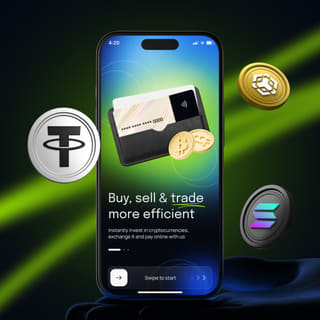 Troefbaat handelsplatform-interface weergegeven op een mobiel apparaat